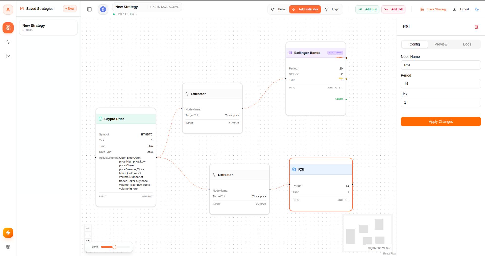 AlgoMesh Platform Interface Preview - Slide 1